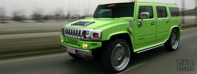   - GeigerCars Hummer H2 Maximum Green Kompressor - Car wallpapers